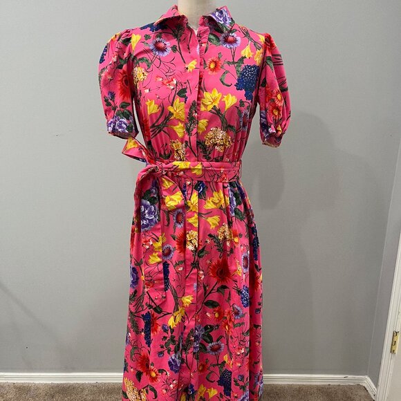 Anne Klein Women's Shirtdress with Puff Sleeves Size 2 - Picture 1 of 5